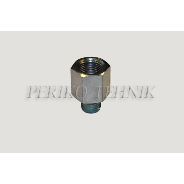 Reducing adapter Male BSPP 3/8" - fixed female BSPP 1/2" Reducing adapter Male BSPP 3/8" - fixed female BSPP 1/2"