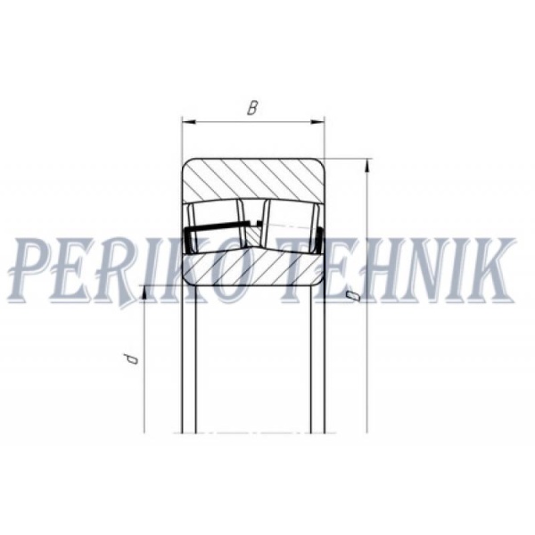 Self-aligning Double Row Roller Bearing 22205 W33/C3 (53505) (TIMKEN)