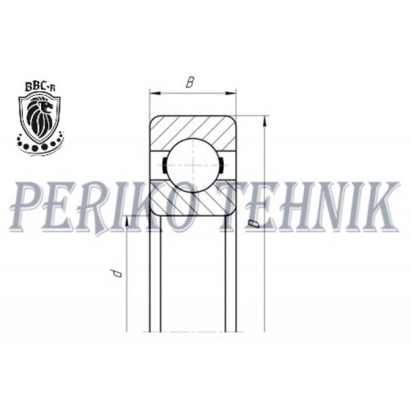 Deep Groove Ball Bearing 6410 P6 (410) (BBC-R)