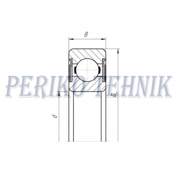 Deep Groove Ball Bearing 16101 2RS (FAG)