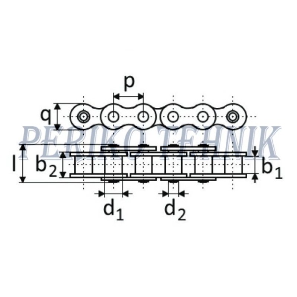 Roller Chain 083 (5 meetrit) (REXNORD)