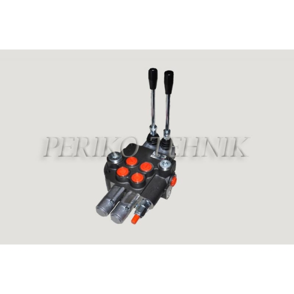 Hydraulic Valve 80L/min 2-section, 2 floating (L12) (P-A-B 1/2"; T 3/4") (BADESTNOST)