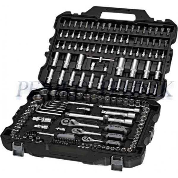 Padrunvõtmete komplekt 1/4", 3/8", 1/2" (181 el.) (BLACK EDITION)