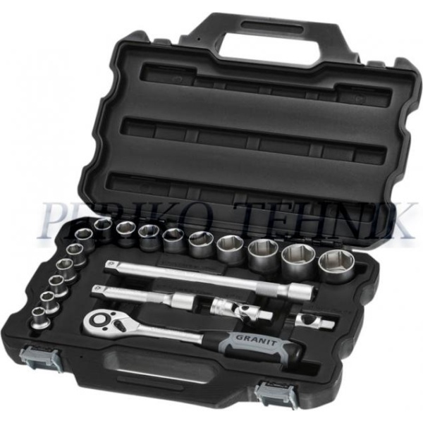 Padrunvõtmete komplekt 1/2" (20 el.) (BLACK EDITION)