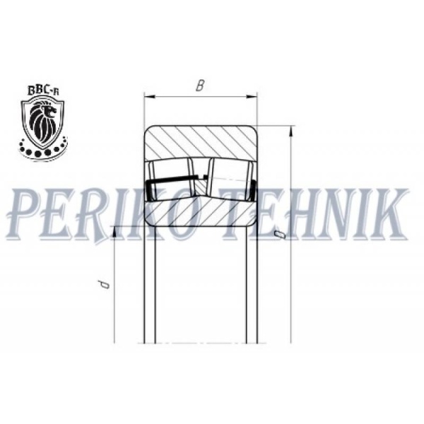 Self-aligning Double Row Roller Bearing 22210 CC/W33 P6 (53510) (BBC-R)