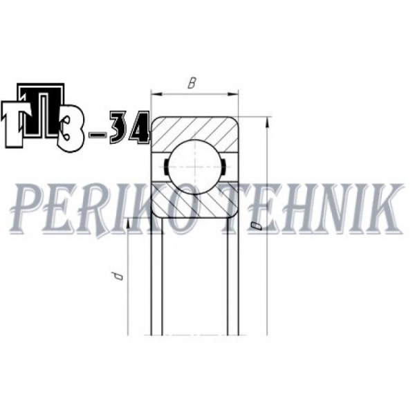 Deep Groove Ball Bearing 6202 P6 (202) (GPZ-34)