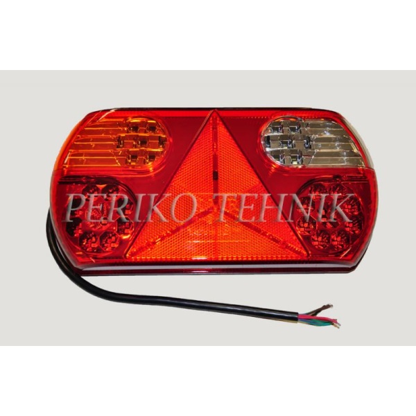 Rear Lamp (LH) 32xLED 12/24V, red/yellow/white, with triangle