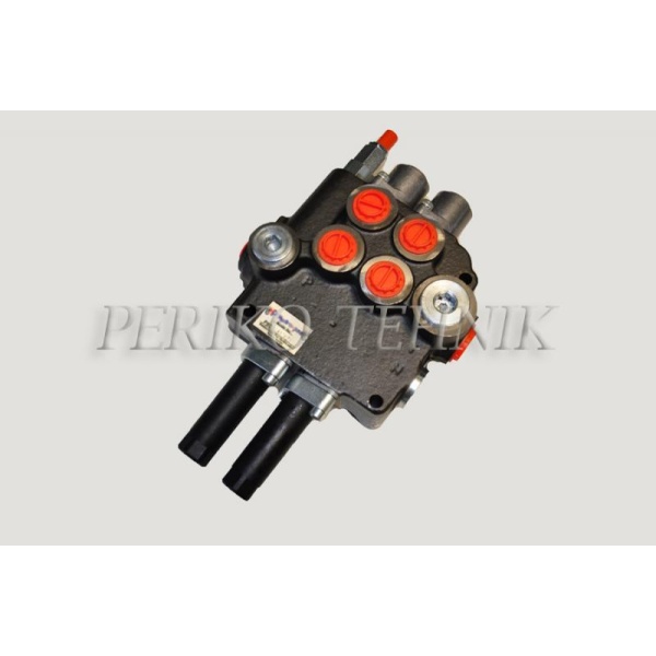 Hydraulic Valve 80L/min 2-sections, Joystick control (P-A-B 1/2"; T 3/4") (BADESTNOST)