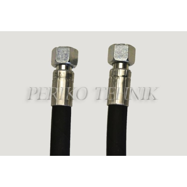 Hydraulic hose BSP 3/8", DN10, 330 bar, 2,1 m