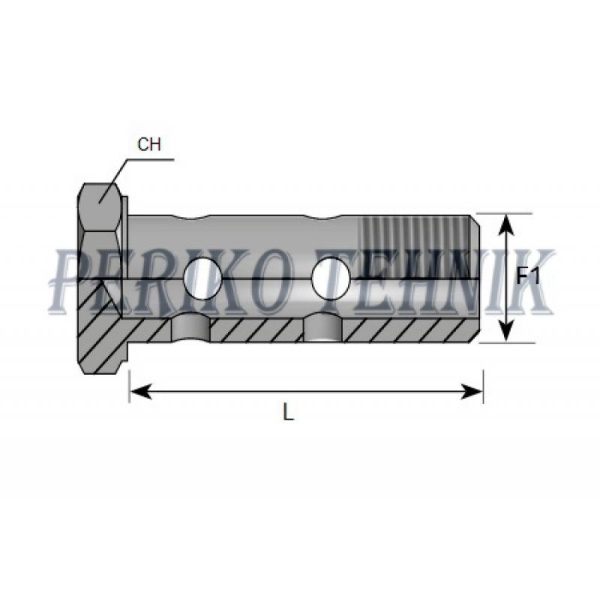 Bolt Banjo Double BSPP 1/2"