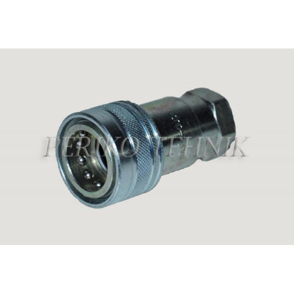 Female quick-coupling ISO-A DN10, BSP 3/8" female thread