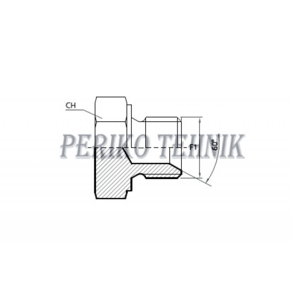 Metric Male Plug M20x1,5