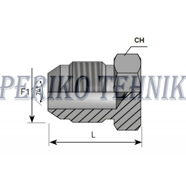 Kork JIC 7/8" vk