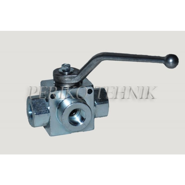 3-way Ball Valve L-type G3/8" with fixing holes