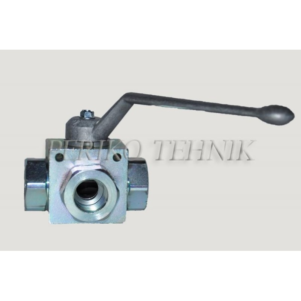 3-way Ball Valve L-type G3/4" with fixing holes