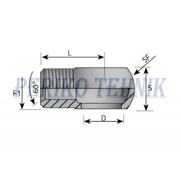 Banjo silm 3/8", keere BSP 3/8"