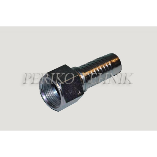 Straight female fitting JIC 1.1/16" - DN16