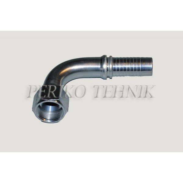 Elbow 90° female fitting JIC 7/16" - DN06