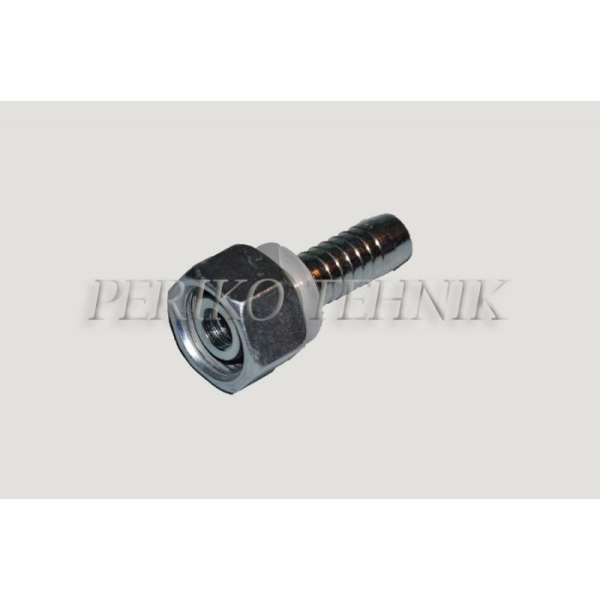 Straight female fitting with cone 24°, o-ring heavy series M16x1,5 - DN06
