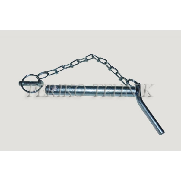 Lower Link Pin with Chain 22x130 mm (bended handle)