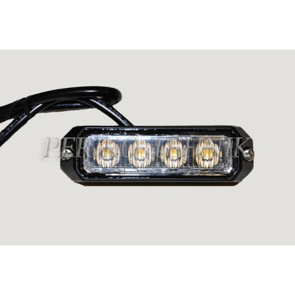 LED Strobo Lamp, amber 4xLED R65 R10