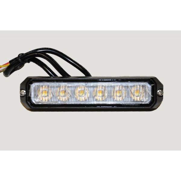 LED Strobo Light, amber 6xLED R65 R10