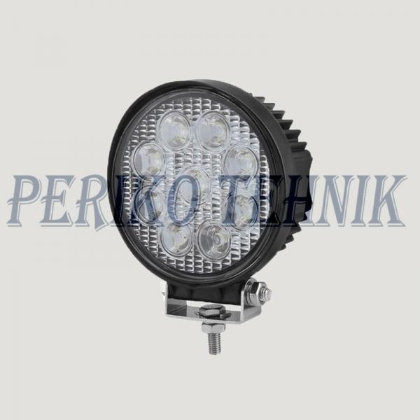 Töötuli LED 27W (9x3W) 9-32V, ümar (KAMAR)