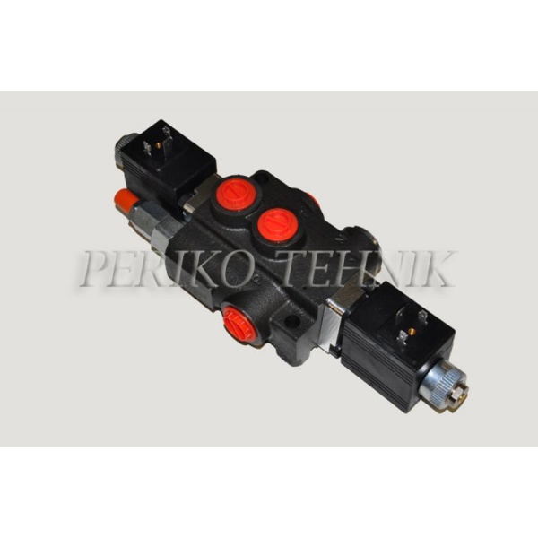 Hydraulic Valve 50L/min 1-section (A-B 3/8"; P-T 1/2") electrical, 12V (BADESTNOST)