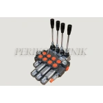 Jagaja 40L/min 4-sekts. 3 ujuvasendiga (K16) (A-B 3/8"; P-T 1/2")