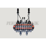 Hydraulic Valve 70L/min 8-sections, 2x Joystick+2xelectrical (A-B 1/2"; P-T 3/4")