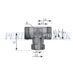 Kolmik mutriga L12 M18x1,5 vk-sk-vk