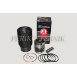 Piston Set Complete MOTORIST+ D-144, D-21, 2 oil rings, (piston+liner+piston rings+piston axle+circlips) (ZAVOD DVIGATEL)