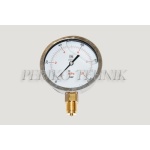 Manomeeter DN100 0-100 bar, 1/2" alt kinnitus
