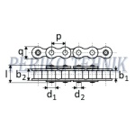 Roller Chain 083 (5 meetrit) (REXNORD)