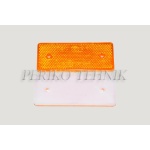 Reflector with Bolt Holes (40x100 mm) Yellow