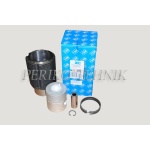 Engine Repair Kit T-40/T-25/T-16, THM, 2 oil rings, OLD TYPE (piston+liner+rings+finger) (THM)