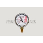 Pressure Gauge DN63 -1 - +1,5 bar, 1/4" bottom fixing