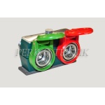 Female Quick-Coupling Set (2 pcs, Push-Pull) with Mounting Bracket, ISO 12.5 M20x1,5 male thread (60 deg cone)