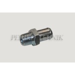 Termostaadi stutser 80-8100023 (keere BSPT 3/8", voolik 16 mm)