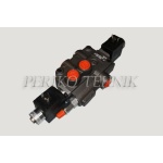 Hydraulic Valve 80L/min 1-section (P-A-B 1/2"; T 3/4") electrical, 12V (BADESTNOST)