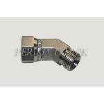 45° Adapter Male BSPP - Swivel Female BSPP 1/4"