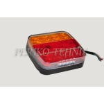 Rear Lamp 20xLED 12/24V, red/yellow, with number plate light