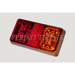 Rear lamp 16xLED 12/24V, red/yellow lens