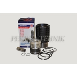 Piston Set Complete D-144, D-21, 2 oil rings, (piston+liner+piston rings+piston finger+circlips) (ZAVOD DVIGATEL)
