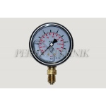 Pressure Gauge DN63 0-10 bar, 1/4" bottom fixing