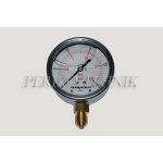 Pressure Gauge DN63 0-25 bar, 1/4" bottom fixing