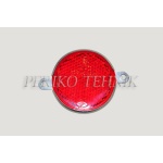 Reflector red, round, 2 fixing holes FP-310