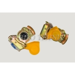 Palm Coupling with Valve, Yellow M22x1,5