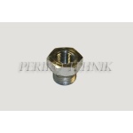 Reducing Plug Male BSPP 3/8" - Fixed Female BSPP 1/4"