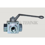 3-way Ball Valve L-type G3/4" with fixing holes